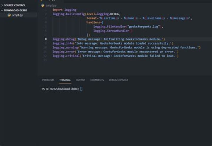 logger configuration to log to file and print to stdout