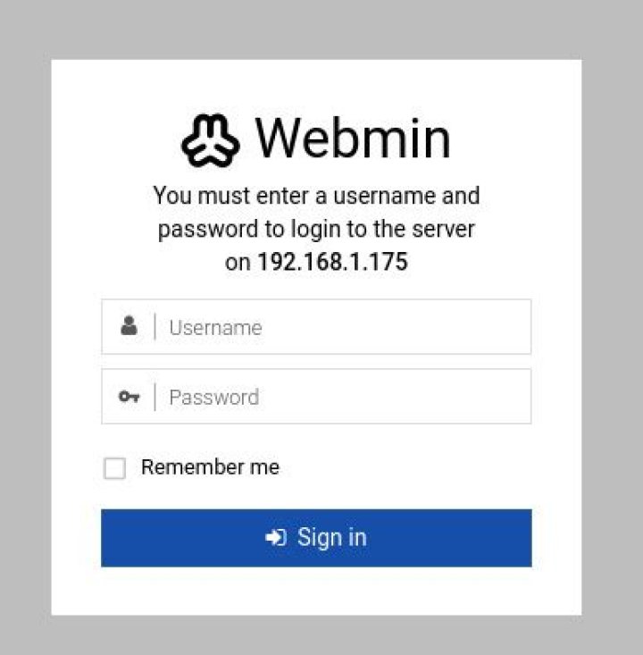 Login to webmin with user has no password (SSH)