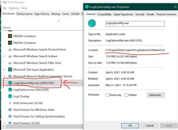 Logitech Options not saving preferences