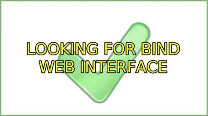 Looking for BIND web interface