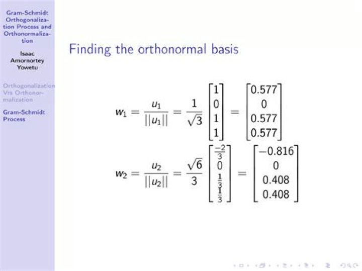 Looking for orthogonal basis of eigenvectors using Gram Schmidt process