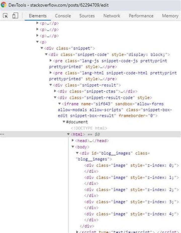 Loop through childNodes