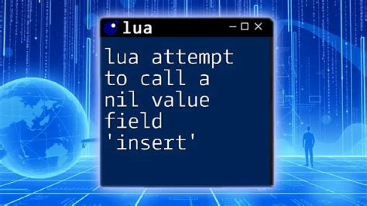 Lua script throws error 