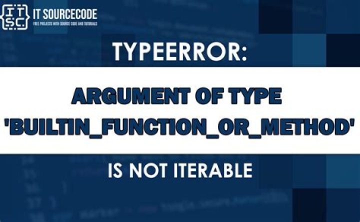 main loop 'builtin_function_or_method' object is not iterable