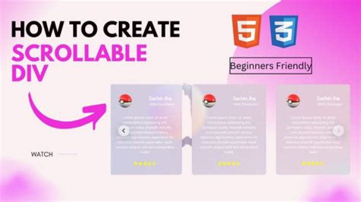 Make div scrollable