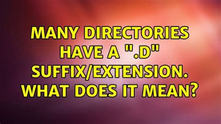 Many directories have a 