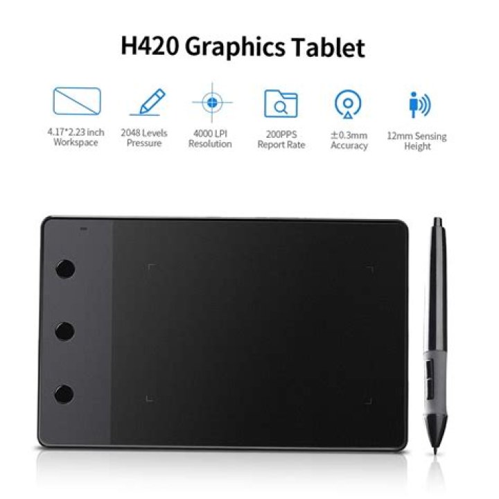Mapping Buttons on Huion H420 graphics tablet