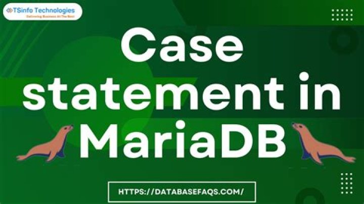 MariaDB Case statement