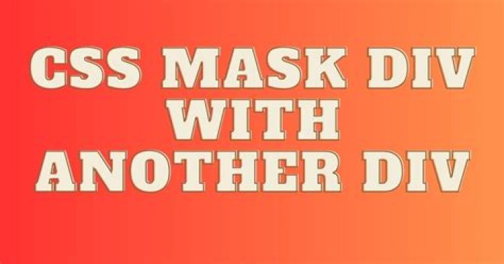 Mask div using CSS