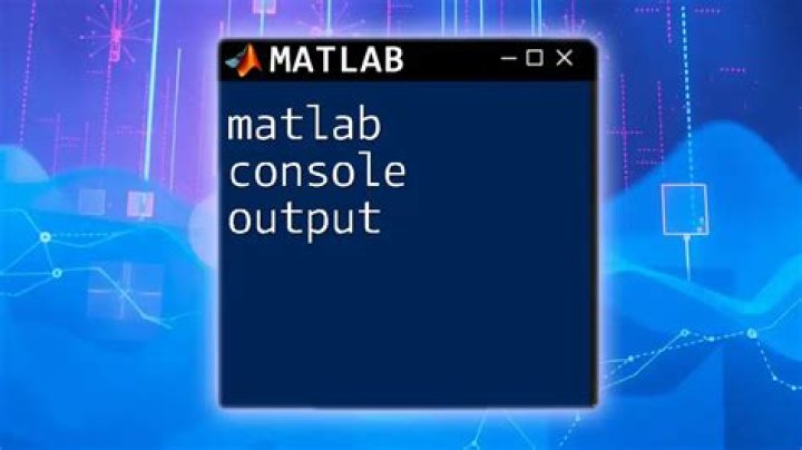 MATLAB console output