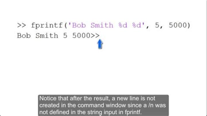 Matlab fprintf output is not appearing in command window with no error?