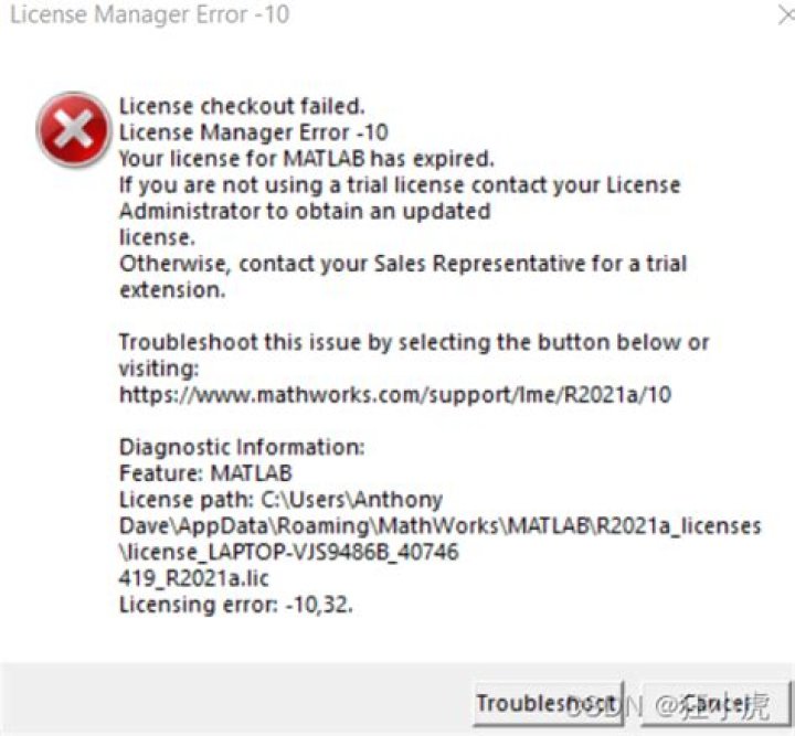 MATLAB License checkout failed in 16.04