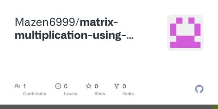 Matrix multiplication using arrays
