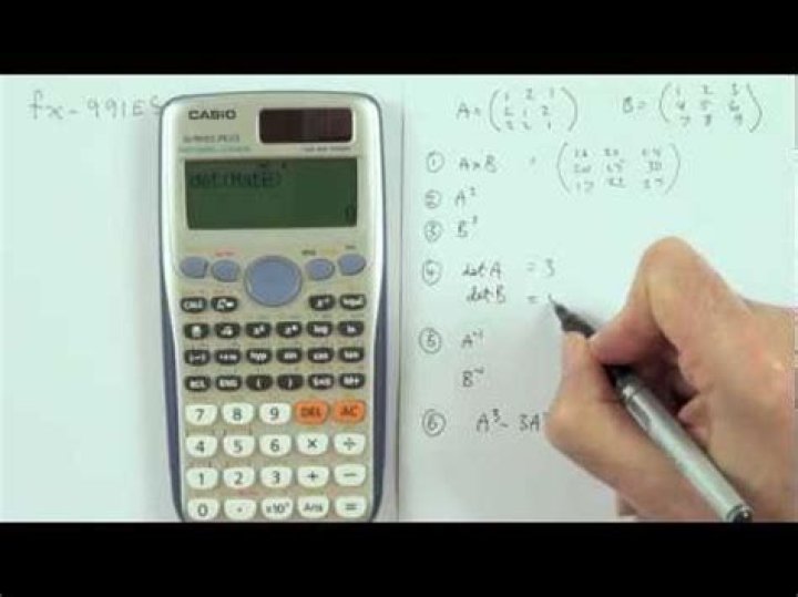 Matrix solving using Casio fx-991ES plus