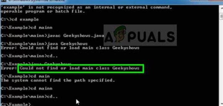 Maven Error: Could not find or load main class