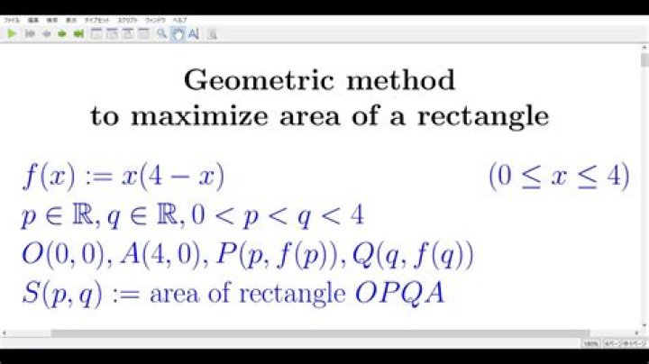 Maximize area of a rectangle