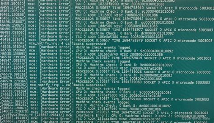 mce: Hardware error