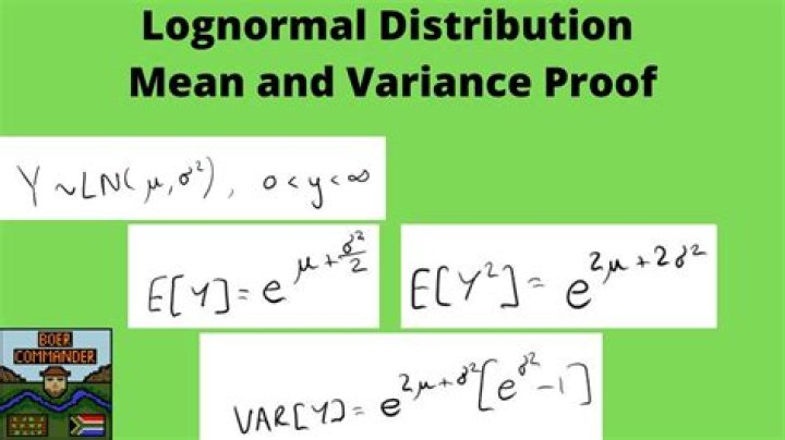 Mean and Variance of a Logarithmic Distribution