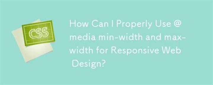 @Media min-width & max-width