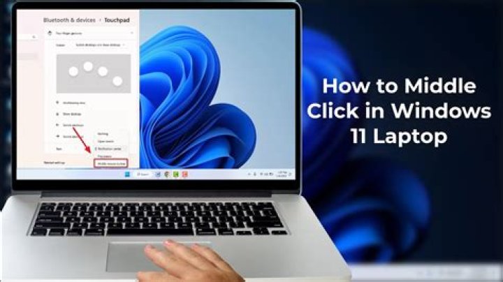 Middle-click on Lenovo laptop