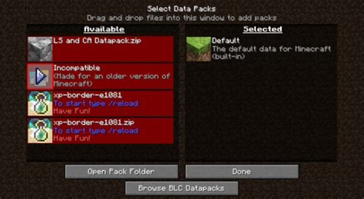 Minecraft datapack wget