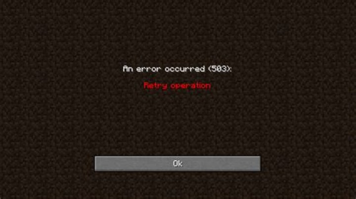 Minecraft error