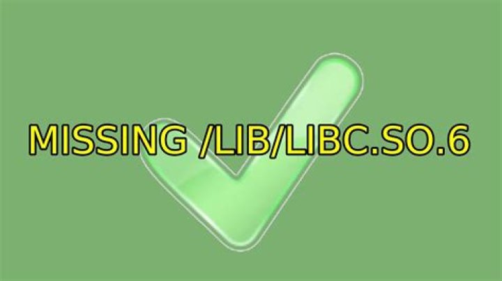 Missing /lib/libc.so.6
