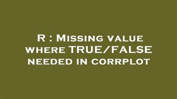 Missing value where TRUE/FALSE needed in corrplot