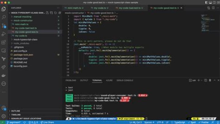 Mock a constructor with parameter