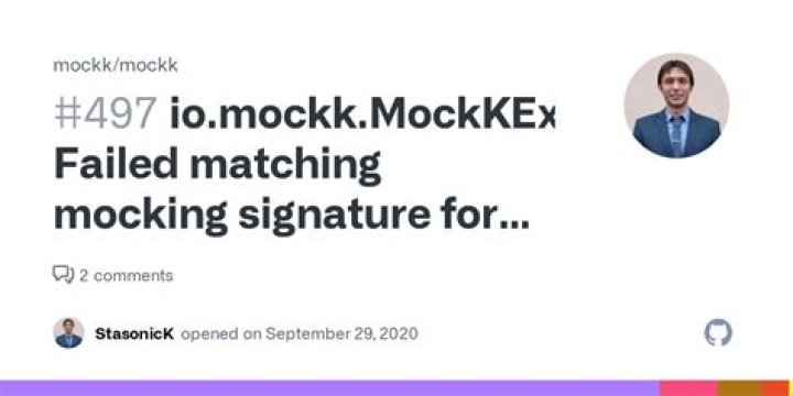 MockK - Failed matching mocking signature for left matchers: [any(), any()]