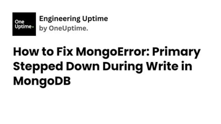 Mongo::Error::NoServerAvailable: No primary server is available in cluster