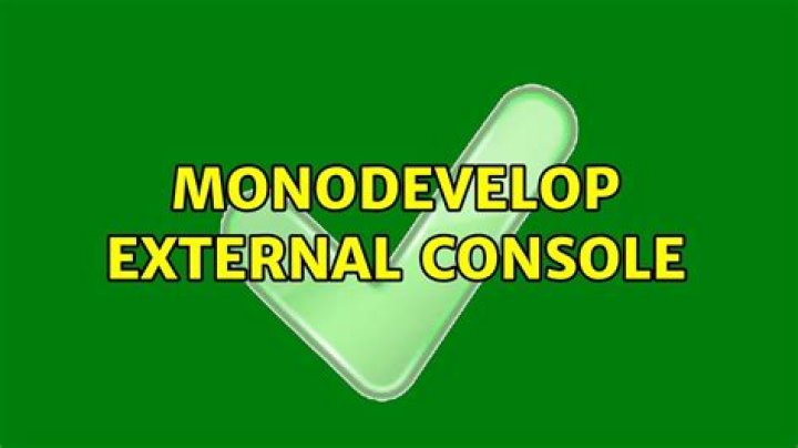 Monodevelop External Console