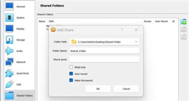 Mounting shared folder in VirtualBox 6.1 for Ubuntu 20.04 (Windows host) not working