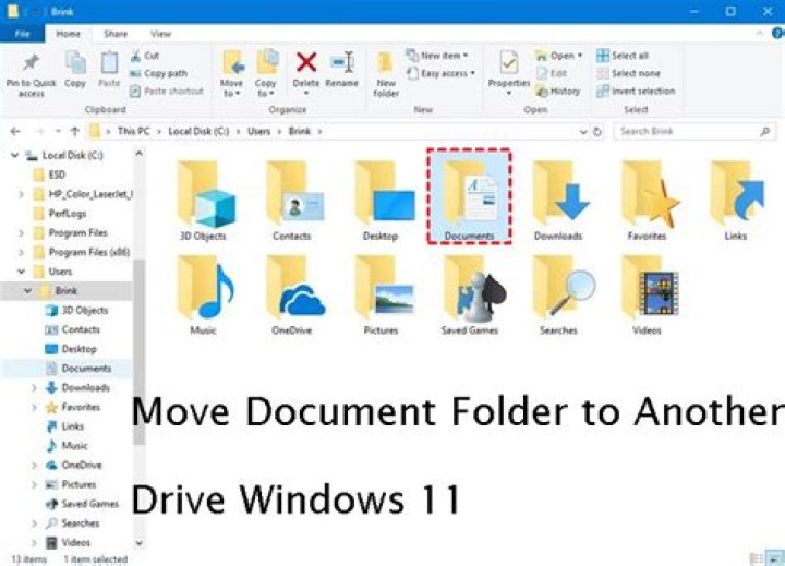 Move home folder to second drive