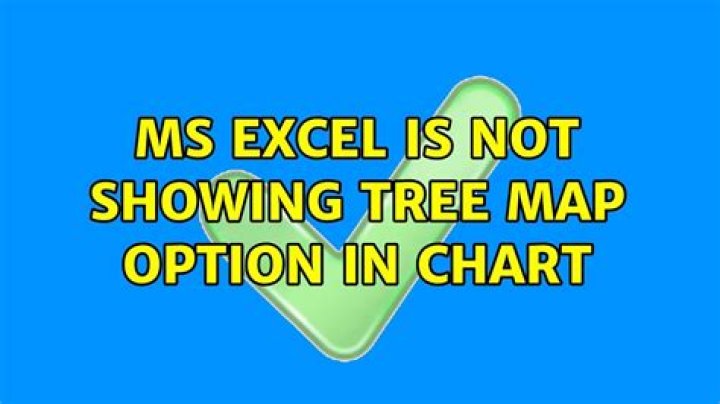 MS Excel is not showing tree map option in chart