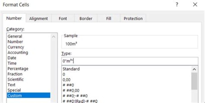 Ms Excel: Is there any way to superscript a character in custom format?