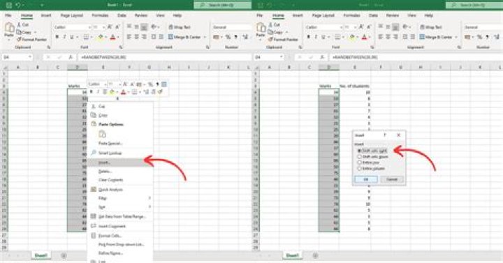 MS Word tables: how to automatically shift cells to the right and down after insertion of new cell in upper left?