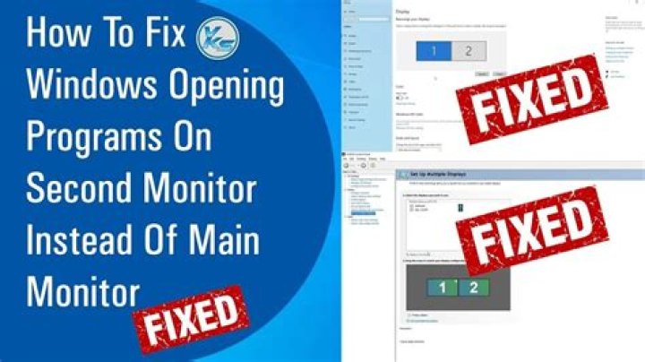 Multi monitor problem, opening programs and dialogs