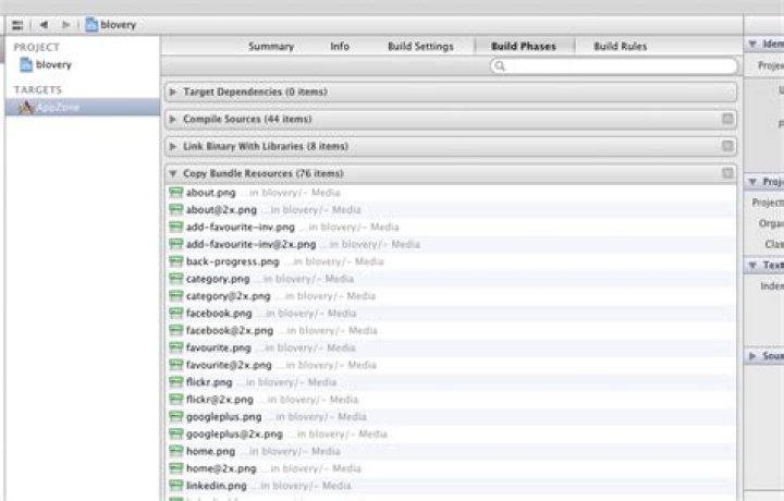 Multiple build commands warning while building - Objective C