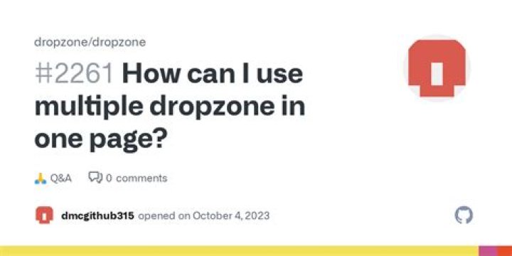 Multiple Dropzone in a single page