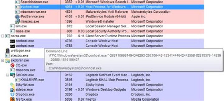 Multiple instances of conhost.exe