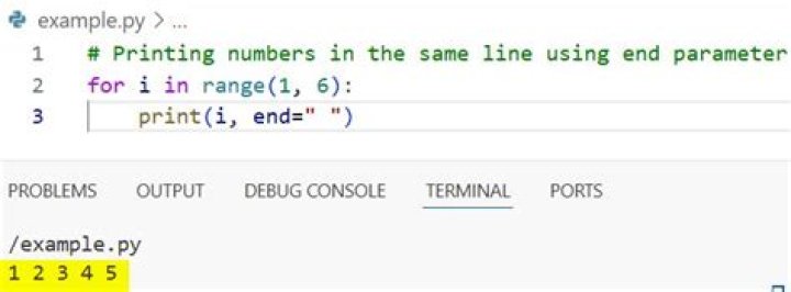 multiple prints on the same line in Python