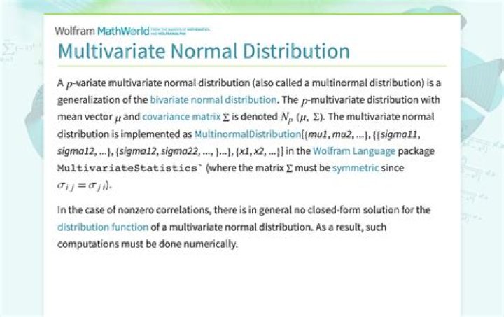 Multivariate Normal Difference Distribution