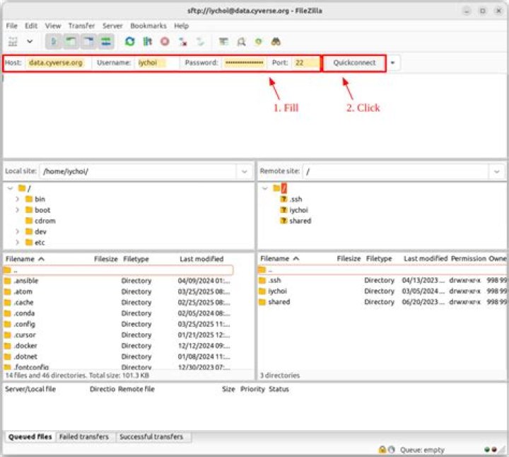 My freshly installed Ubuntu Server 15.04 can't connect to filezilla (Plex Mediaserver)
