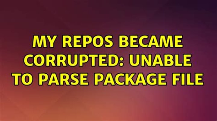 My repos became corrupted: Unable to parse package file [duplicate]