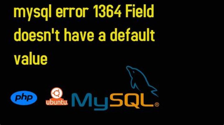 mysql error 1364 Field doesn't have a default values