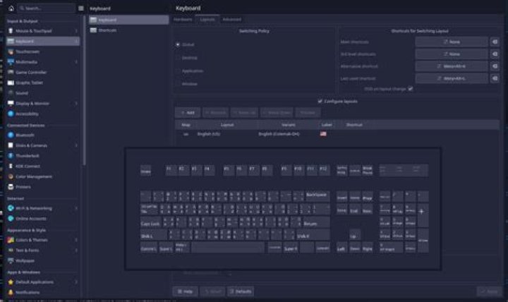 Need Colemak-DHm mod keyboard layout in ubuntu