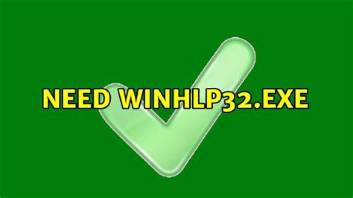 Need Winhlp32.exe