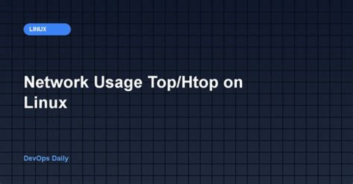 Network usage top/htop on Linux [closed]