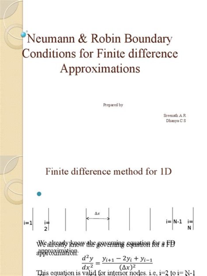 Neumann boundary conditions in finite difference